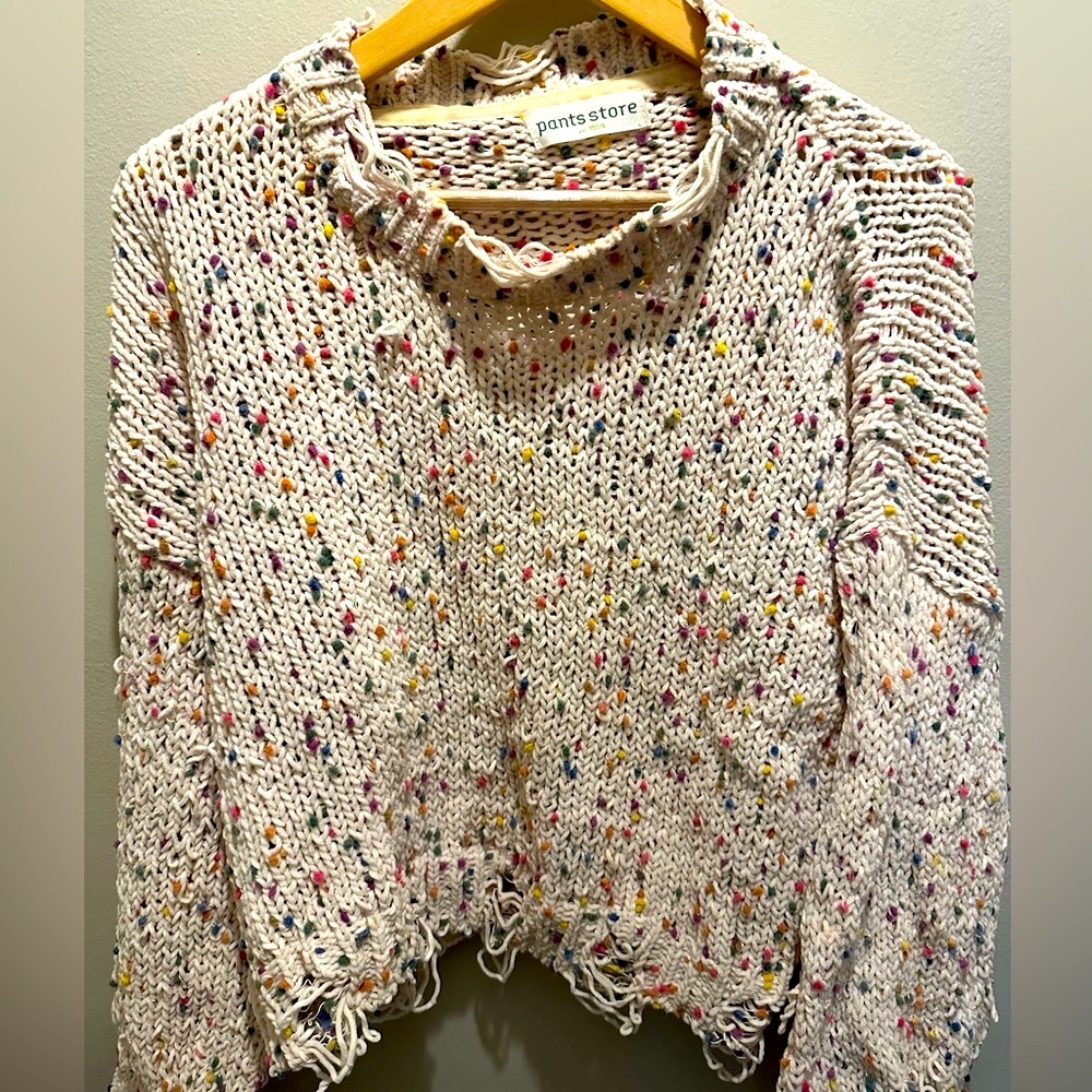 Pants Store Color Dot Knit Sweater